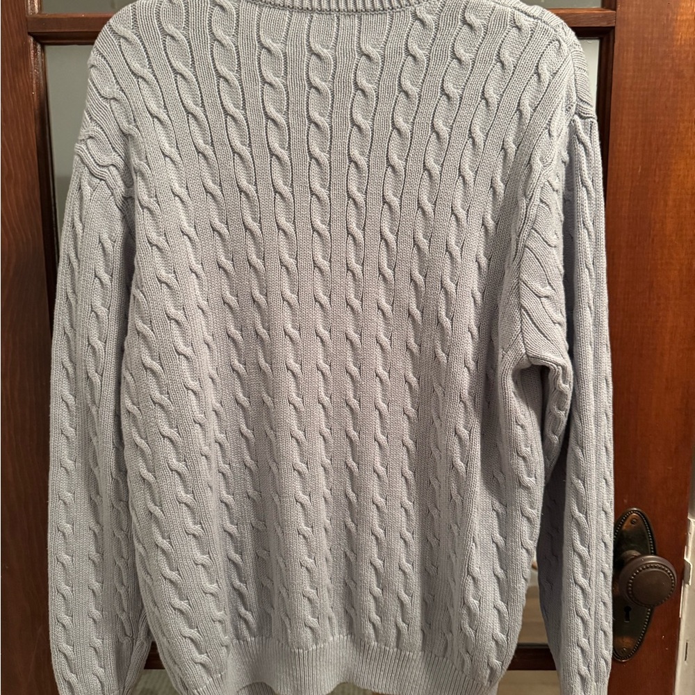 Gray Cable Knit Sweater - Picture 2 of 2